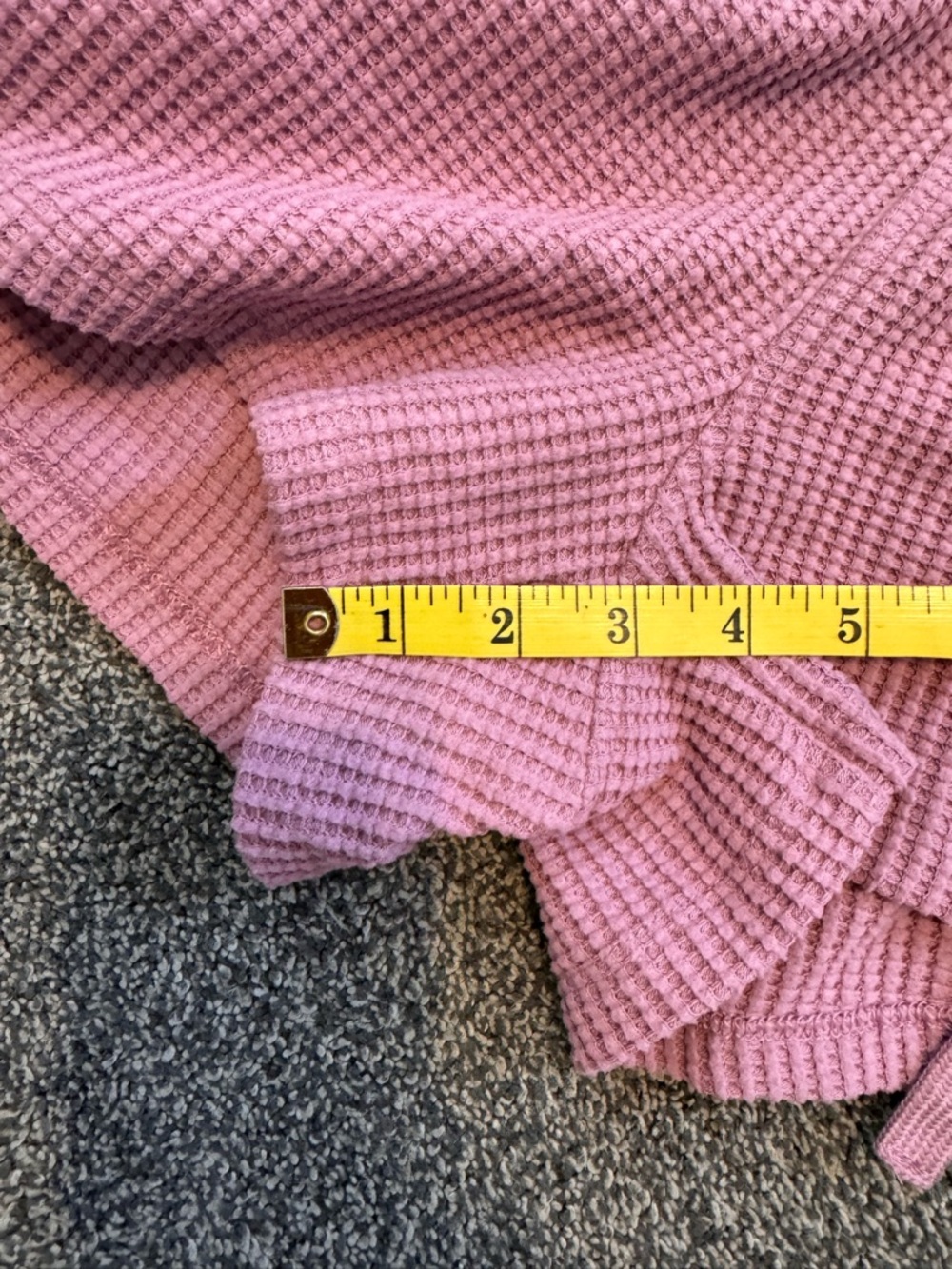Auden Waffle-Knit Drawstring Women's Shorts - Mauve 3 inch inseam Size XS - Picture 8 of 10